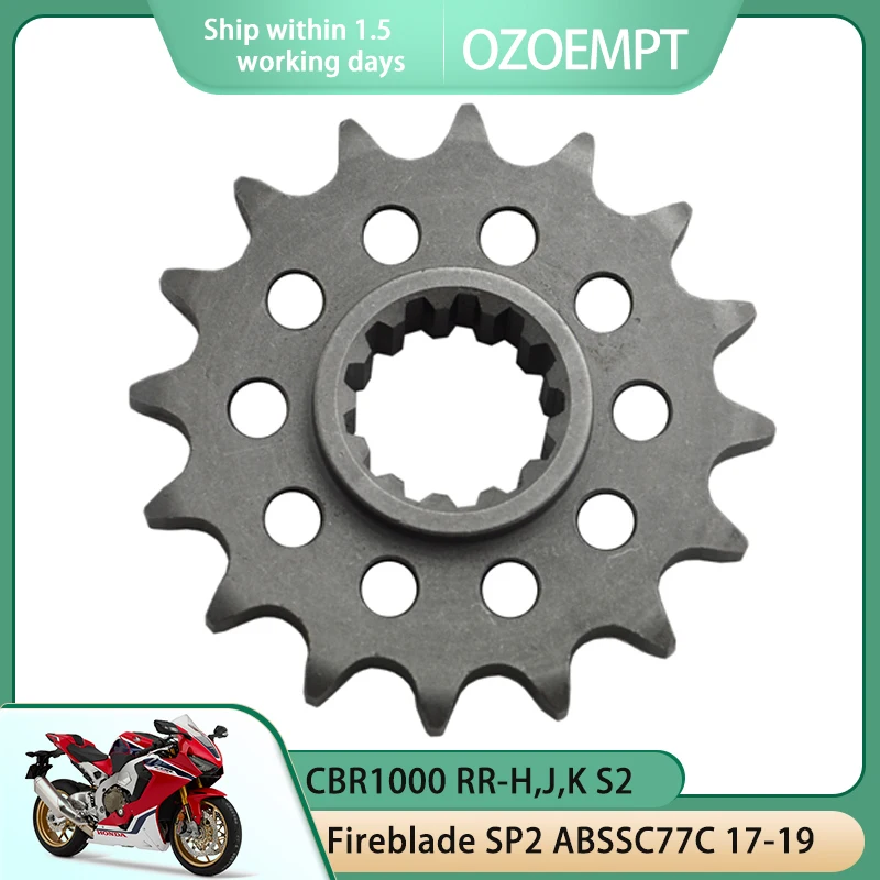 

OZOEMPT 525-16T Motorcycle Front Sprocket Apply to CBR1000 RR-H,J,K S1 Fireblade SP1 ABSSC77B CBR1000 RR-H,J,K S2 Fireblade