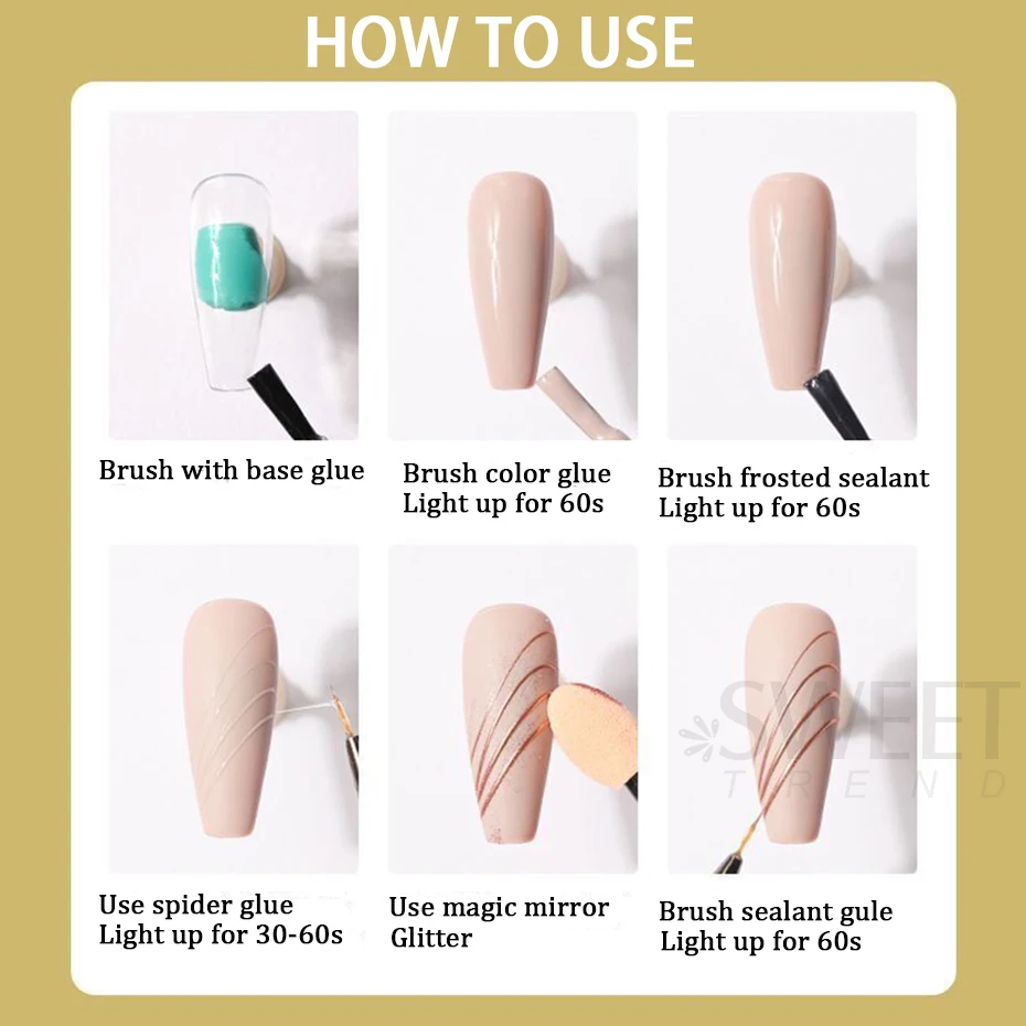 Semi Solid Spider Gel Nail Polish Clear Liner Gel Mirror Powder Adhesive Lacquer DIY Flower Drawing Adhensive Glue Manicure Tool