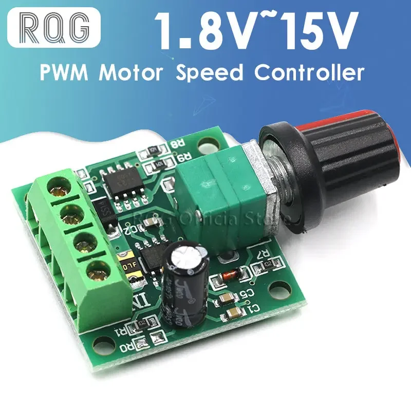 DC motor speed controller New DC 1.8V 3V 5V 6V 12V 2A PWM Motor Speed Controller Low Voltage Motor Speed Controller PWM 0~ Adjustable Drive Module