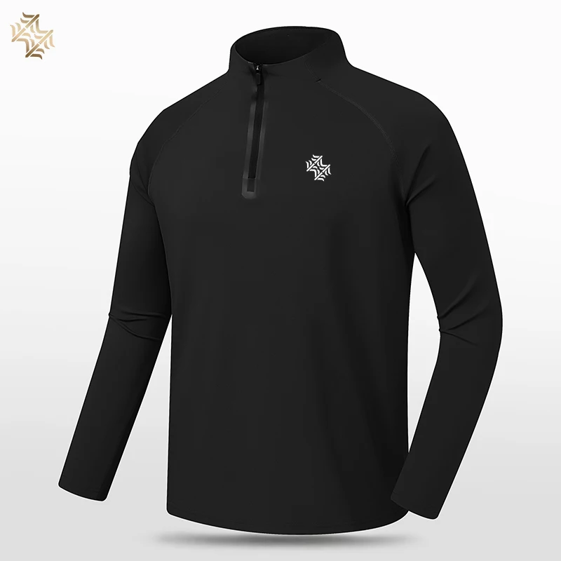 SBWL High quality Mens outdoor hiking golf running breathable Polo shirt Office casual Polo long-sleeved Sports base shirt Tops 3