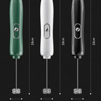 USB 충전 휴대용 전기 에그 비터, 커피 및 우유 믹서 헤드, 에그 비터 프로스트 믹서, 3 단 4 피스 세트