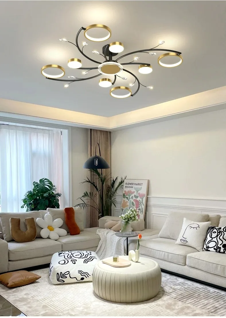 Description Picture 3 of itemLiving Room Suspend Light Modern LED Ceiling Chandelier Creative Master Bedroom Hanging Home Lighting Fixtures Lustre Lamp