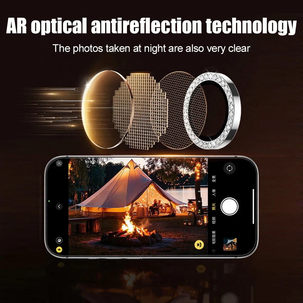 Premium Metal Alloy Anti-Scratch Camera Lens Protector Ring Cover