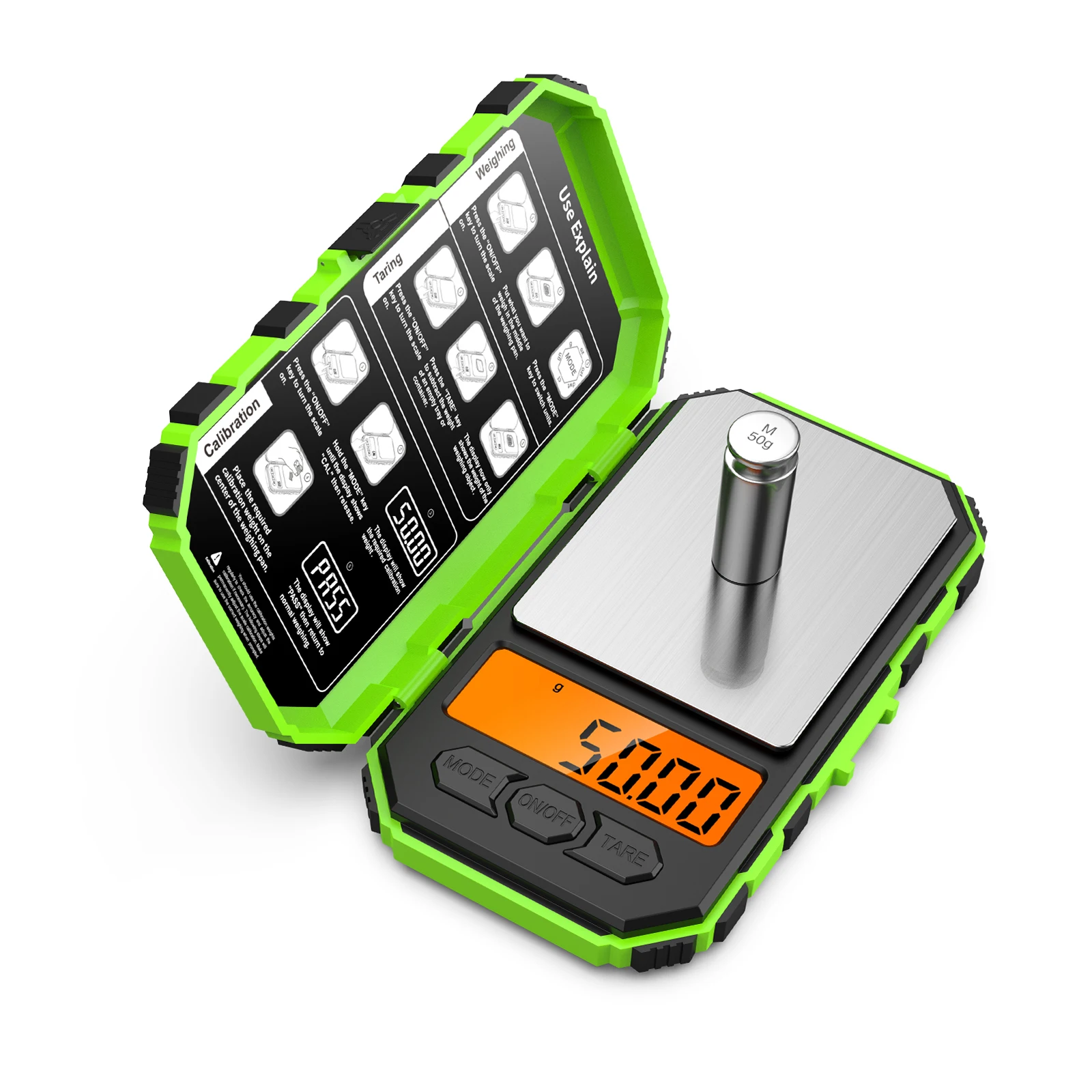 

Digital Scale 200g/0.01g Portable Mini Electronic Scale Precision Professional Scales Pocket Scale With 50g Calibration Weights