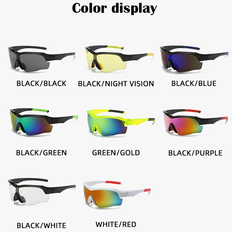Fietsbrillen Zonnebrillen voor Heren Dames Sport Gepolariseerde Lens Outdoor Zonnebrillen Fietsbrillen Fiets Winddichte Brillen_voghion.com