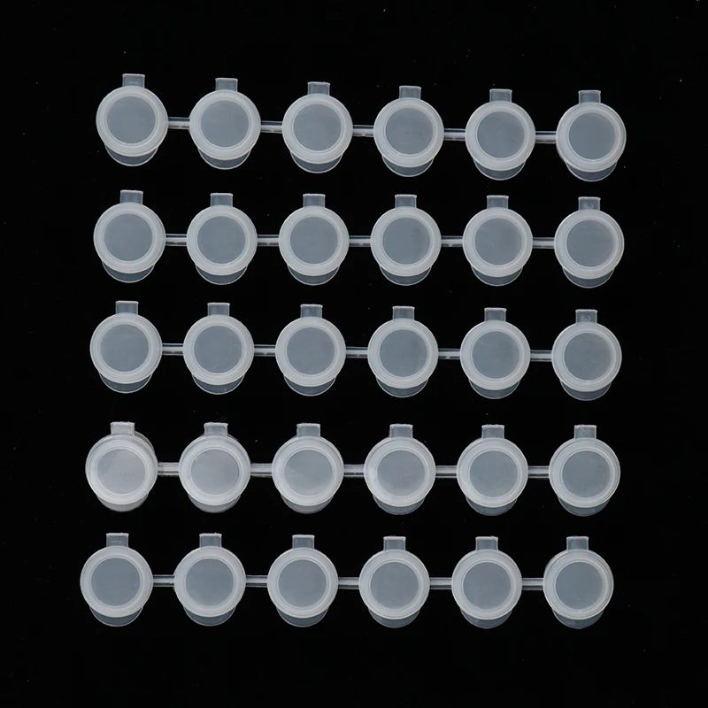 30 Pcs 2ml Empty Joint Pigment Box Watercolour Oil Paint Acrylic Plastic Boxes Fine Art Paint Dispenser Boxes paint container