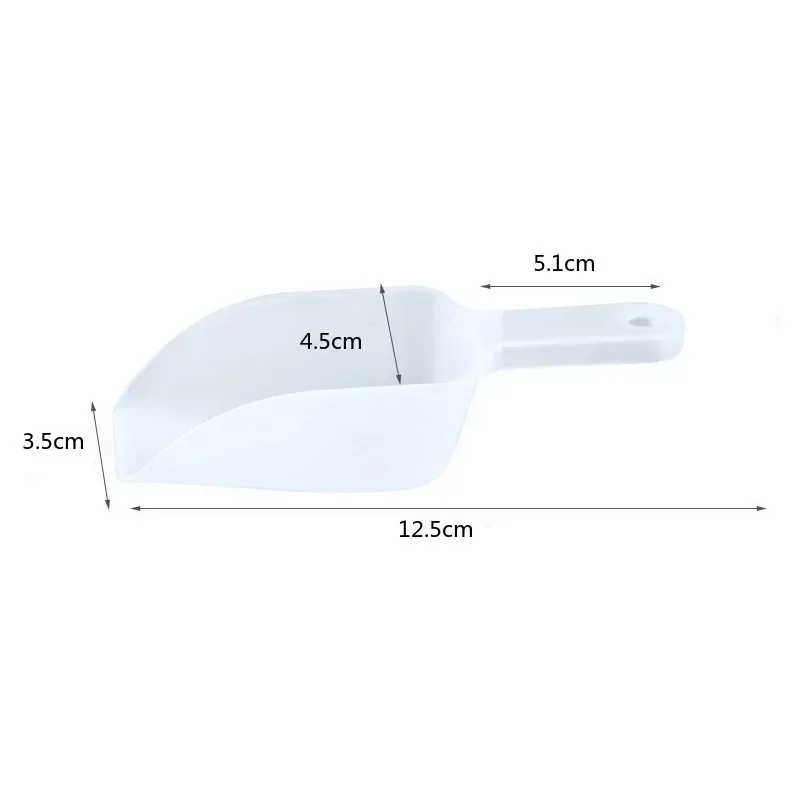 5pcs Plastic Ice Shovel Scoop Kitchen Tools For Flour Food Candy Ice Cream Small Measuring Party Supplies ice shovel scoop