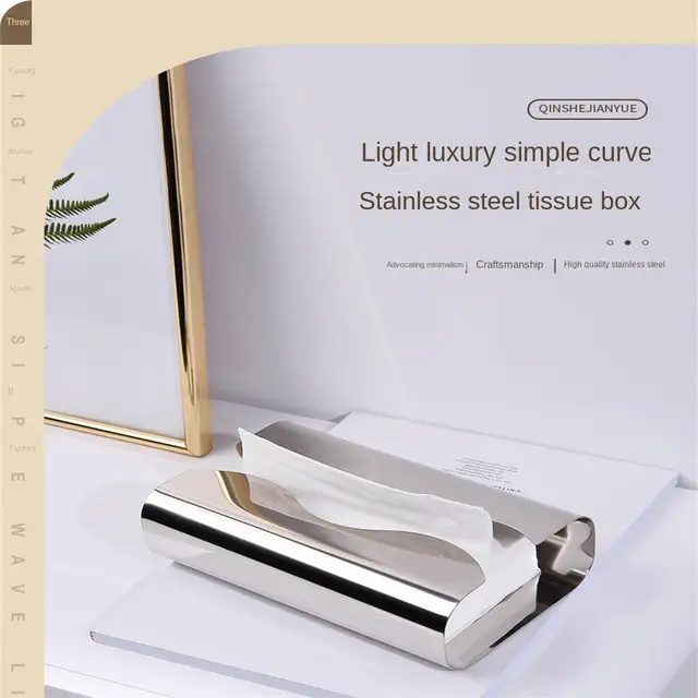 Toilet Tissue Storage Box Creative Removable Light Luxury Style