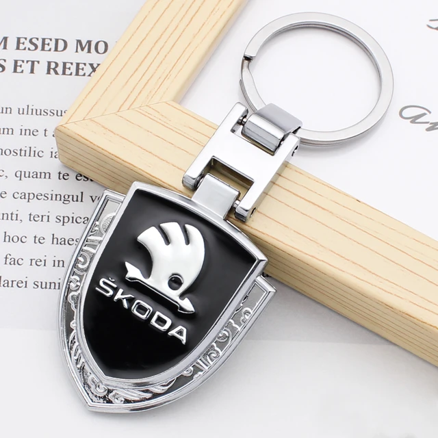 Exquisite 3D Metall Auto Schlüssel Ring für Skoda Octavia 3 Kodiaq