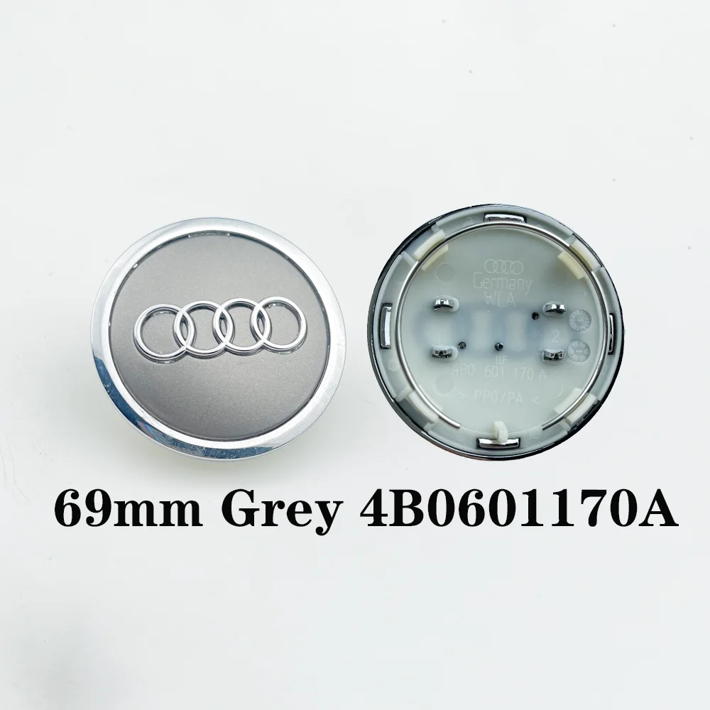 4개 세트 아우디 자동차 휠 센터 캡 60mm 61mm 69mm 68mm 스타일링 허브 커버 A3 A4 A5 A6 A7 A8 S4 S6 4B0601170 호환
