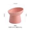 Cat Nordic Style Food Water Bowl Pet Animal Ceramic Eating Dishes High Foot Raised Puppy Cats Matte Bowls Elevated Dog Bowls 5