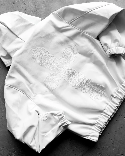 American Retro Autumn and Winter High Street Hip Hop Punk 3D Printed Zipper Hooded Jacket Y2K Motorcycle Men Leather Jacket 2