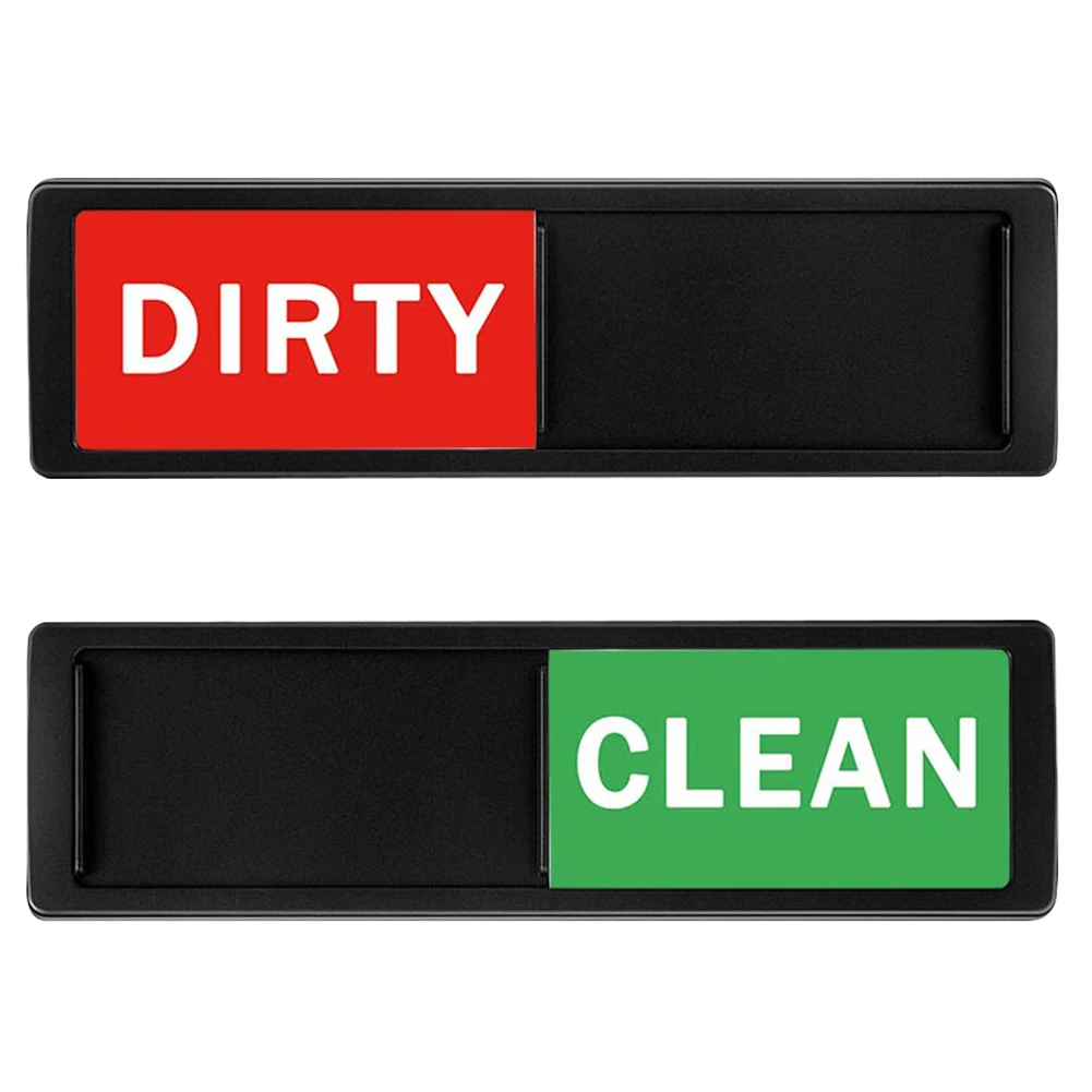 Clean Dirty Dishwasher Magnet Indicator Sign Large Text Dishwasher