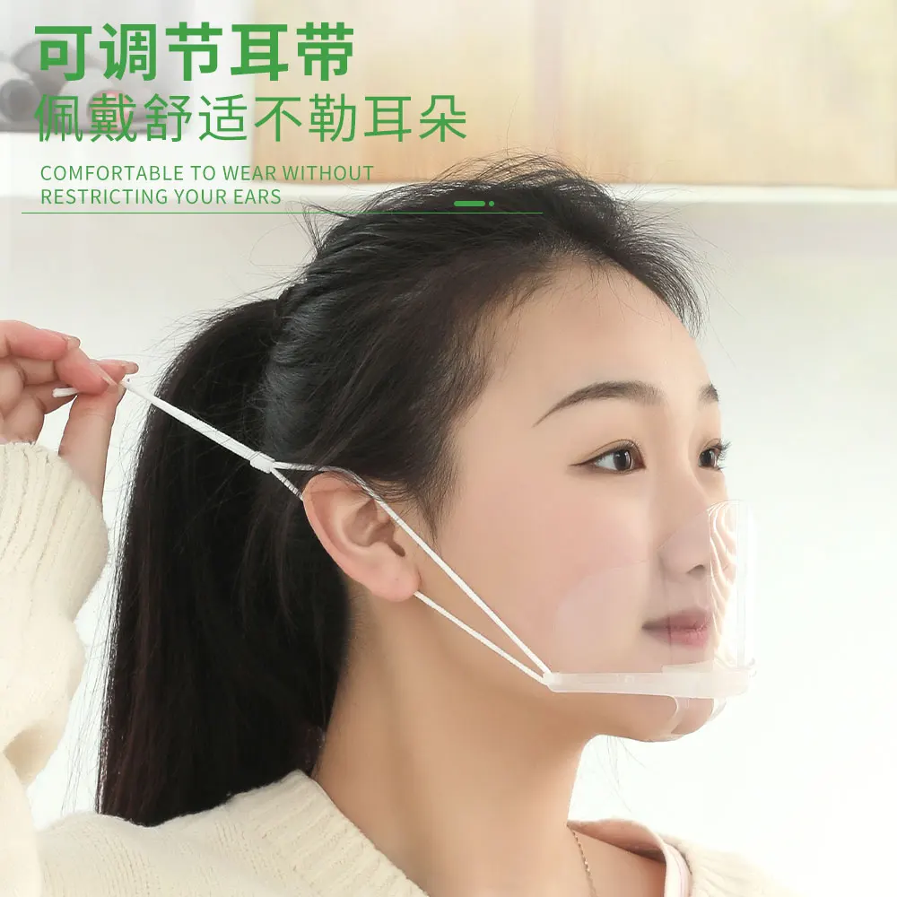 20PCS Clear Anti-Fog Face Mask Reusable anti-spitting face mask