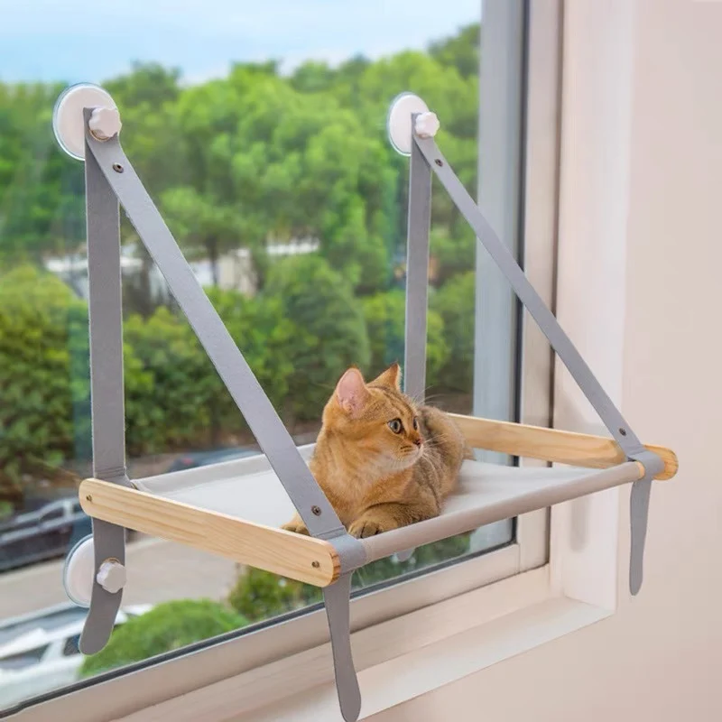 Foldable Cat Hanging Bed Window Suction Cups Pet Hammock Aerial House Kitten Climbing Seat Comfortable Pet Accessories Foldable Cat Hanging Bed Window Suction Cups Pet Hammock Aerial House Kitten Climbing Seat Comfortable Pet Accessories