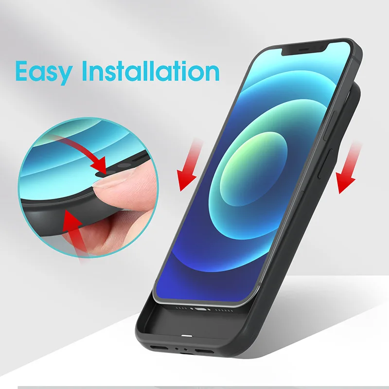 External Battery Phone Charging Case For iPhone 16 15 14 13 12 11 6 6s 7 8 Plus se power bank