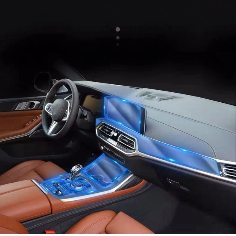 

For bmw x7 2019 Navigation Control Interior Car accessories Car Sticker For BMW transparent Promotion TPU Film stickers