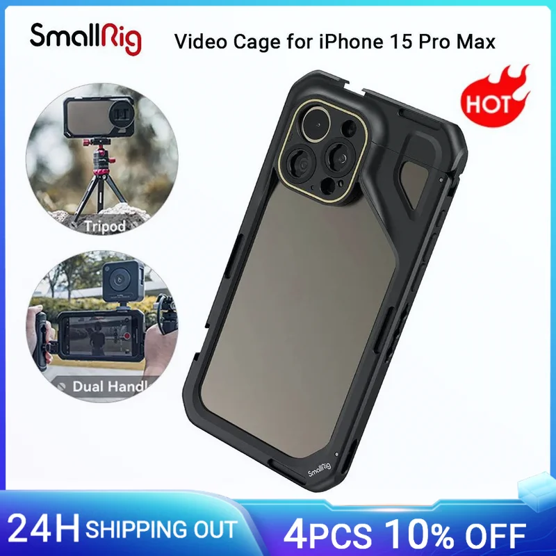 SmallRig 15 Pro Max iPhone Cage, Mobile Video Cage for iPhone 15