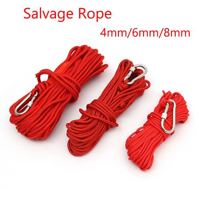 Fishing Salvage Magnetic Rope 30 Meter Nylon Braided Rope Strong