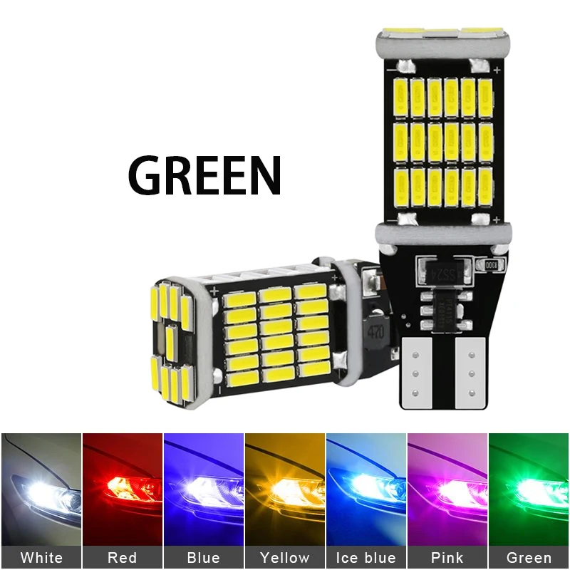 ตัวเลือกสินค้า รถ T15 W16W 921 912 T16 902 หลอดไฟ LED ความสว่างสูงเปลี่ยนย้อนกลับไฟเลี้ยวรถจักรยานยนต์ด้านข้าง MARKER 12V 24V