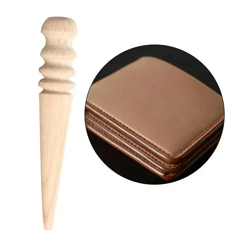 

Craft Leather Tool Hand Burnisher Multi-Size Stick Polishing Leather Slicker Edge Wood Round 15cm 1pc