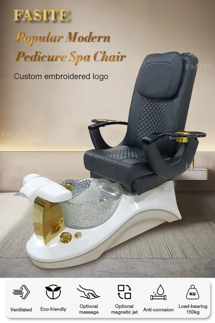 Description Picture 2 of itemBeauty Nail Salon Furniture Whirlpool Foot Spa Massage Manicure Pedicure Spa Chair