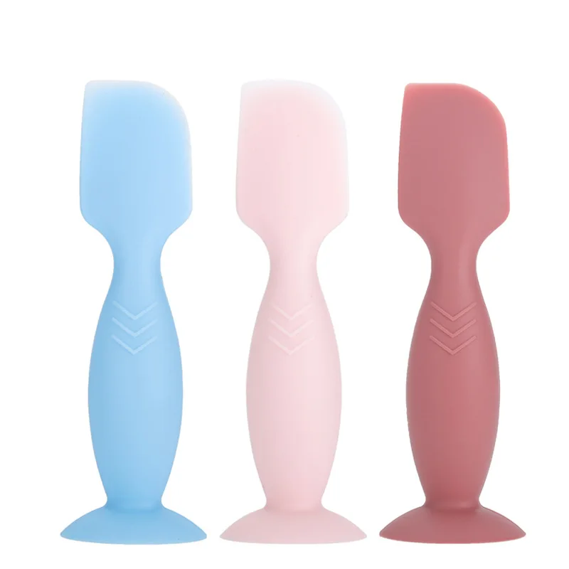 Baby suction cup ointment applicator, silicone medicine spoon, scraper spoon, buttocks ointment ointment applicator spoon