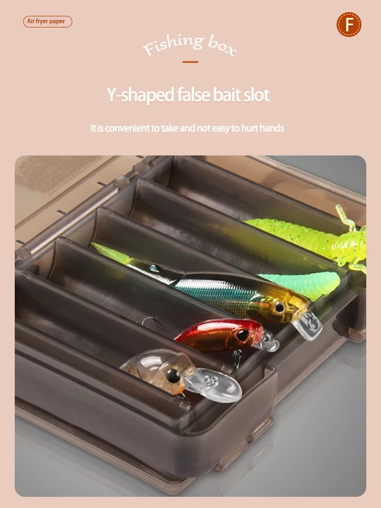 12 Compartments Fishing Box Outdoor Portable Double Sided Lure Bait Organization Multi Functional High Quality Fishing Tool Box