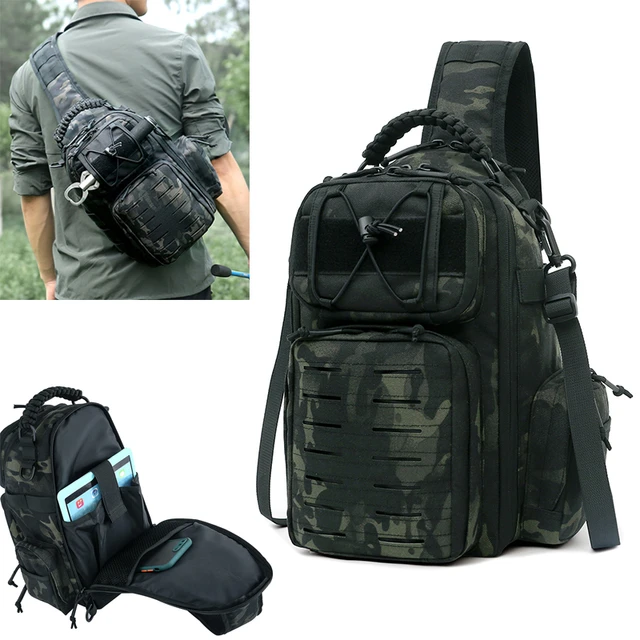 Men's Tactical Camouflage Shoulder Bag Travel Sports Climbing