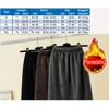Vintage Elegant Office Lady's A-Line Skirt Back Slit Elastic Waist Thick Women's Skirt New In Winter Fleece Warm Female's Skirt 6