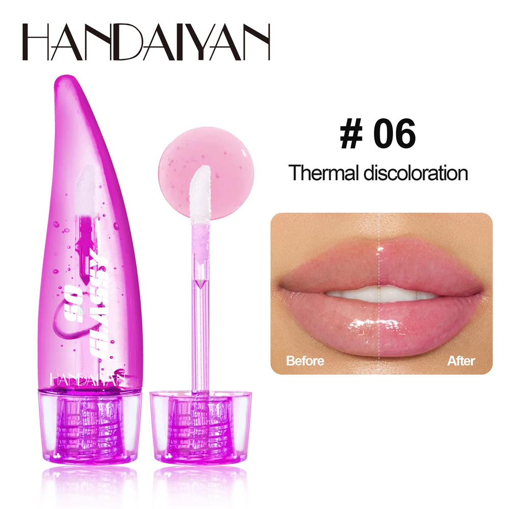 Aloe Vera Lip Oil Temperature Sensitive Color Changing Lip Glaze Moisturizing And Long Lasting Color Cosmetics
