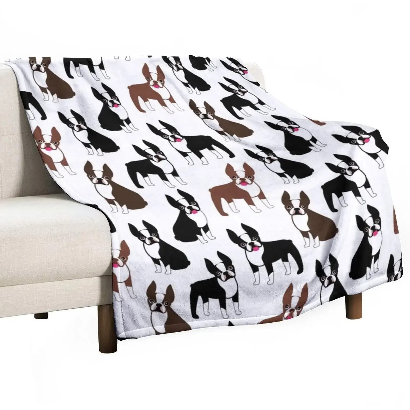 

Boston Terriers Throw Blanket Soft Beds For Sofa Thin Luxury Blankets