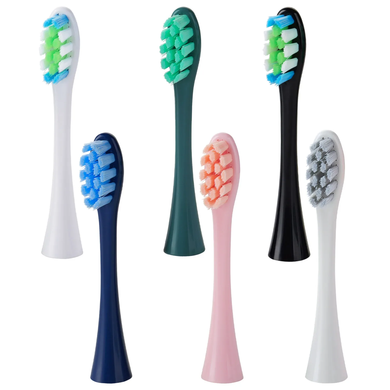 Electric Toothbrush 6Pcs Suitable for OCLEAN/OKLIN X Electric Toothbrush Head One/SE/XPRO/Z1/AIR Universal Replacement Head Adult 2258 Soft hair