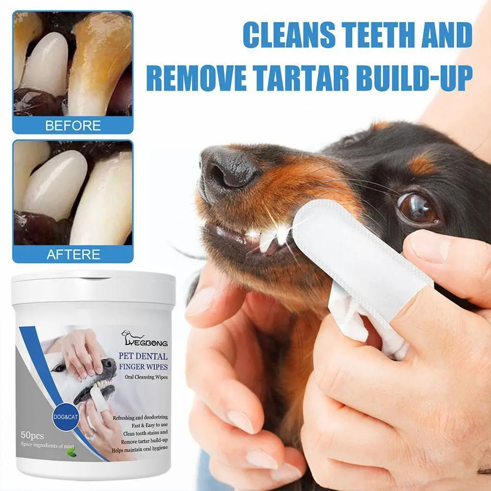

Салфетки для чистки домашних животных, одноразовые влажные Инструменты для удаления зубов и рта у собак, X2w3