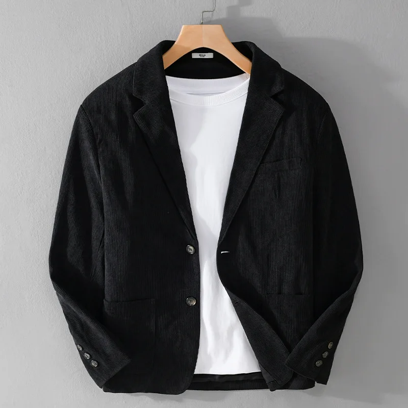 Corduroy Blazer Blazer Polyester Park Avenue Men Brown Corduroy