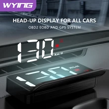 WYING M3 Auto OBD2 GPS Head-Up Display Auto Electronics HUD Projector Display Digital Car Speedometer Accessories For All Car