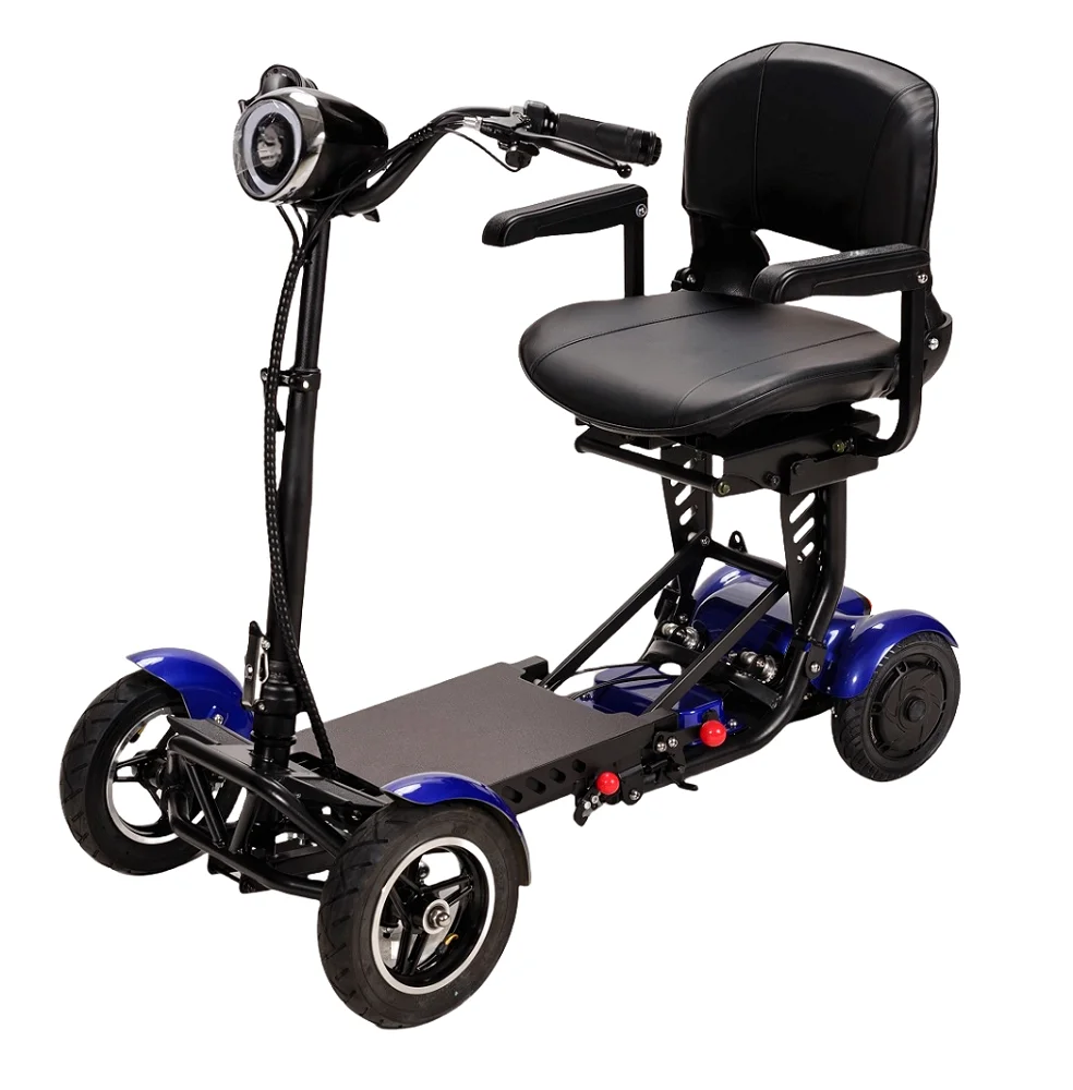 new 500w adult heavy duty scooter electric bike 4 wheels electric mobility scooter foldable light weight
