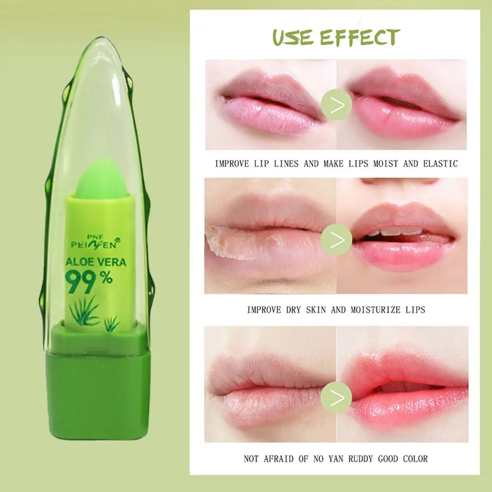 Aloe Vera Lippenstift Langanhaltender Feuchtigkeitsspendender Balsam_voghion.com