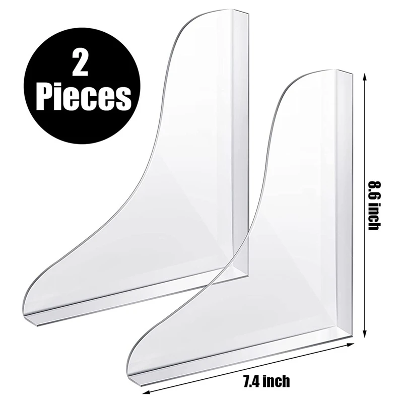 1Set Sink Splash Guard Behind Faucet-Bathtub Splash Guard Bathtub Accessories Transparent