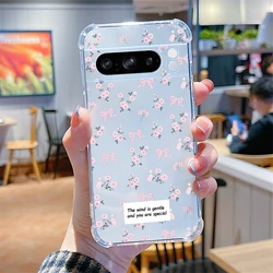 Floral Design Transparent Phone Case - PIEXL 7 (SJFS - 254)