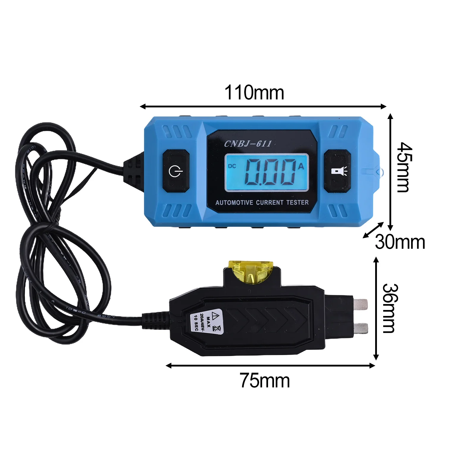 

Measurement Tool Car Auto Current Tester Car Repair Tool Current Detector Measurement OEM Number Package Content