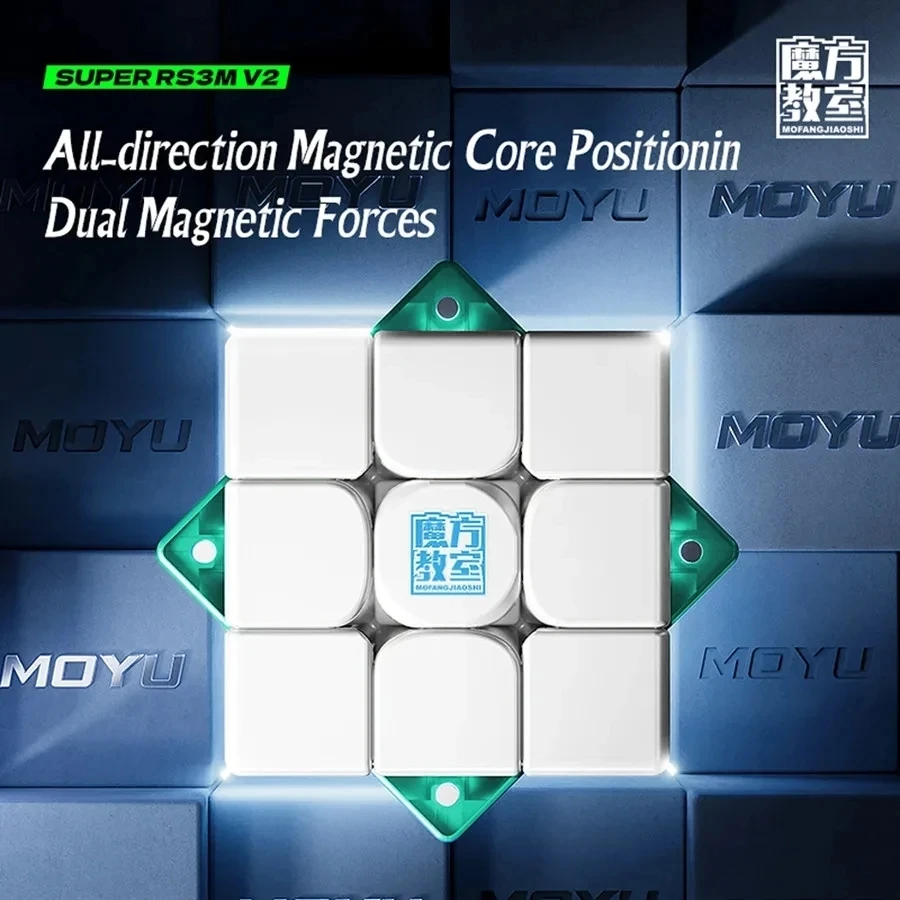 Advanced Magnetic Speedcube 3x3 Professional Puzzle with UV Coating