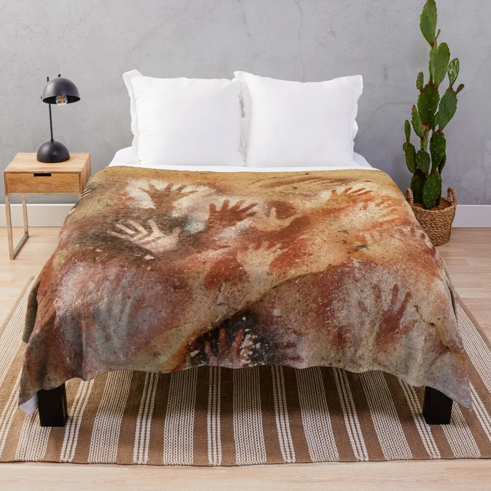 

Cueva de las Manos Max Resolution Throw Blanket bed plaid Cute Blanket