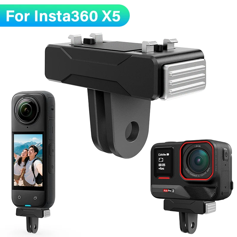 Magnetic Adapter Mount Magnetic Adapter Mount For Insta360 X5/X4 Air Camera Quick Release Mount Base Bracket for Insta360 Ace Pro 2/Ace Pro Accessories