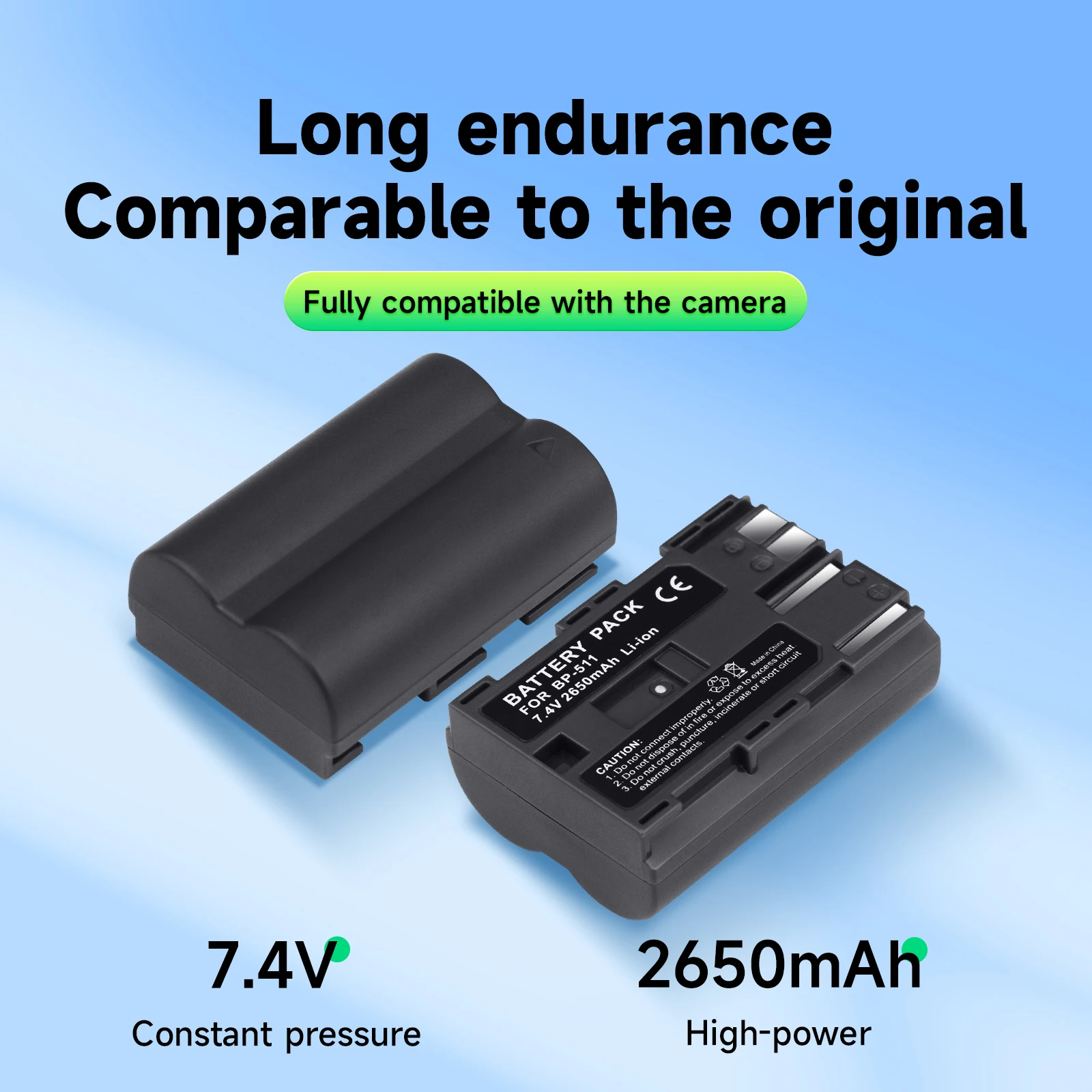 BP-511A BP511A BP-511 BP511 Camera Battery LCD USB Storage Case