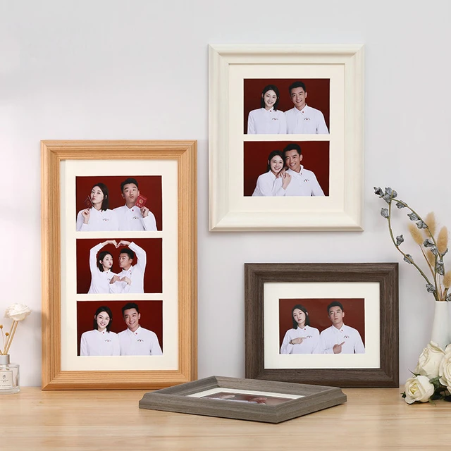 Multi Photo Picture Frame 4 Apertures 4 X 6 Photos in a 20mm Oak Veneer  Frame 