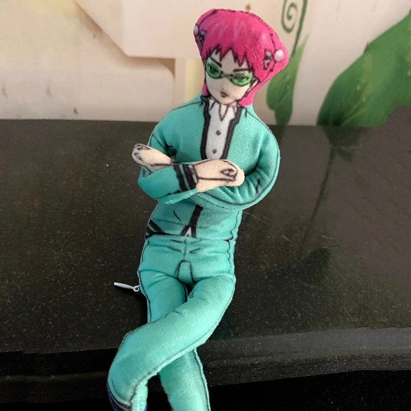 Anime The Disastrous Life of Saiki K. Saiki Kusuo Cosplay Plush Dolls Unisex Funny Body Wire Skeleton Action Stuffed Doll Gifts