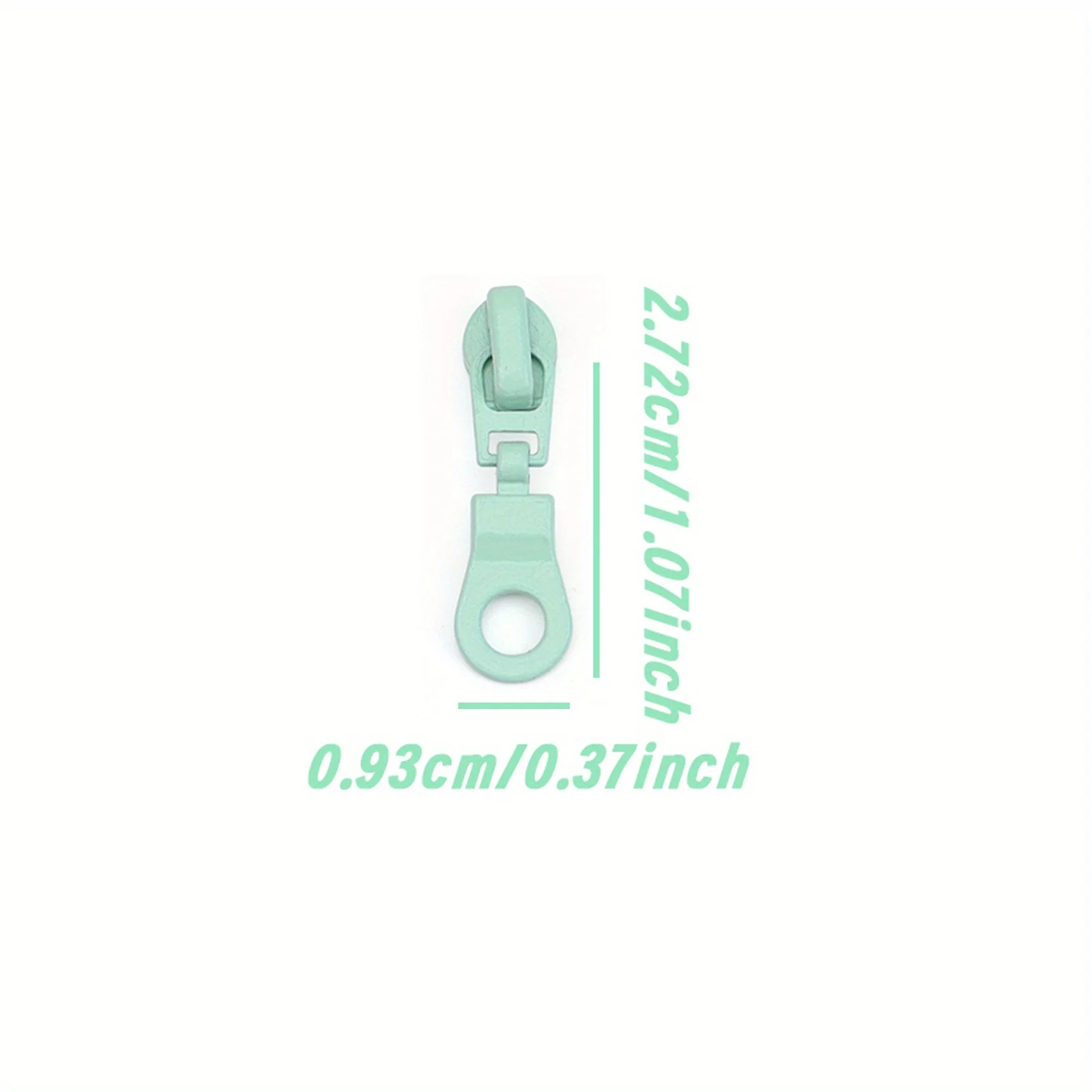 10Pcs, 3 #nylon zipper head, 10 colors, suitable for replacing the zipper head of No. 3 nylon