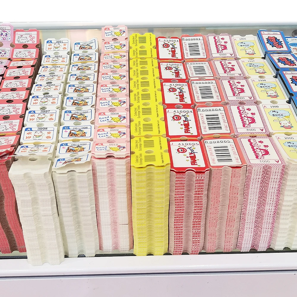 1 Bundle Lottery Paper Sample Any Design Arcade Ticket Dispenser Vending Crane Machine Coin Operated Games Neo Geo Mvs