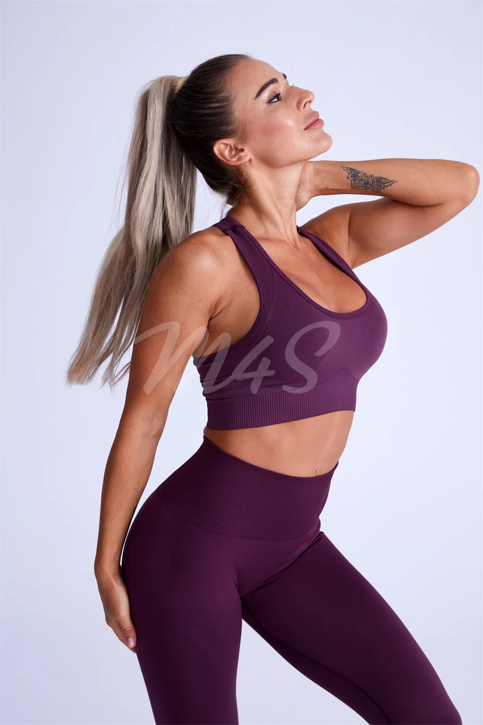 2 stück Yoga Sets Ensemble Weibliche Frauen Gym Kleidung Nahtlose Workout Set Fitness Trainingsanzug Set Sportswear Set Crop Top Leggings